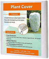 Agfabric plant covers showing frost protection in white for 44–48 inch plants