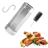 AGIgear pellet smoker tube 6in hexagon diffuser for even smoke on grills.
