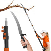 AgiiMan 26ft reach pole saw extended to prune high branches safely
