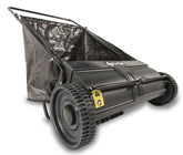 Agri-Fab 45-0218 26-inch lawn sweeper front view, broad sweep for efficient leaves and grass pickup