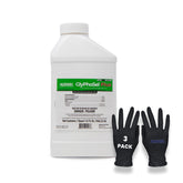 Agrisel GlyPhoSel Plus bottle shown for post-emergent weed control in non-crop areas.