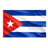 AhfuLife Cuba flag 3x5 ft outdoor flag for parades with vivid colors