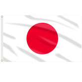 AhfuLife Japan flag 3x5 ft outdoors with durable fabric and vivid color.