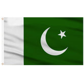 AhfuLife Pakistan flag 3x5 ft with brass eyelets for outdoor display