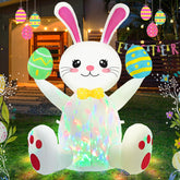 Ahititi Easter inflatable bunny with eggs, 4ft tall, ideal for festive yard decoration.
