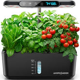 Ahopegarden 10-pod hydroponic system front view for compact kitchen herb growing