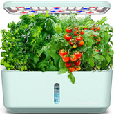 Ahopegarden indoor hydroponic garden system with 10 pods for year-round herbs.