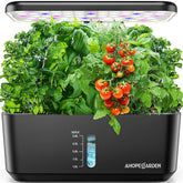 Ahopegarden indoor hydroponic system on the counter for fresh herbs.