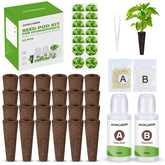 Ahopegarden 52pcs hydroponics pods kit ready for home indoor gardening