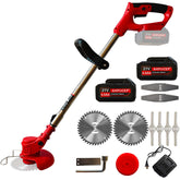 AHPUCEP electric weed wacker with dual batteries for extended yard use