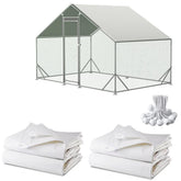 Ahpuhtan chicken coop cover shields the run from rain and sun