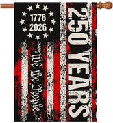 AIBOLYNE 250 year flag with circle of stars, ideal for outdoor display