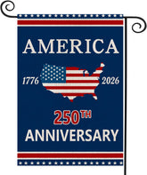 AIBOLYNE 250th Anniversary flag with map and stars for outdoor patriotic displays.