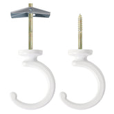Aidoclip 2pcs ceiling hooks plant hanger showing sturdy plant display