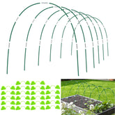 Aierden 36Pcs garden hoops kit laid out for DIY greenhouse tunnels.