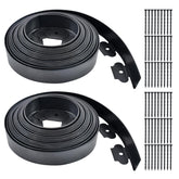 Aifong garden edging kit defines a 60ft black border for neat lawn lines