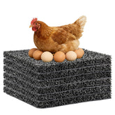 Aifong 6-pack nesting pads in gray for chicken coops, easy to clean.