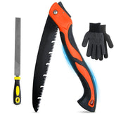 Aileway 10-inch pruning saw blade close-up showing a sturdy cutting edge for tough branches