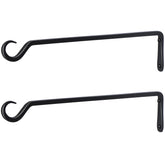 AILIN YELOKIE 16-inch plant hanger with outdoor-ready matte black finish, supports up to 40 pounds.