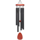 AILUOQI classic black wind chimes outdoor 26in create a calming garden atmosphere.