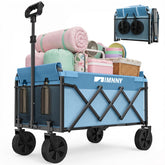 Aimnny collapsible wagon in compact fold for easy storage