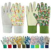 Ainiv floral garden gloves pair with breathable fabric for comfortable gardening