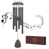 AIONASA 26-inch six-tube wind chimes for balanced outdoor ambiance