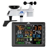 Airain Tech 14-in-1 weather station display console with clear, hyper-local data for quick planning.