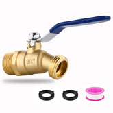 AIRLUNCH full-flow brass hose bibb with 15mm valve for faster water delivery
