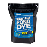 Airmax Nature's Blue pond dye packet enhances water color for a decorative pond