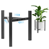 Airpark adjustable plant stand supports 8–12 inch pots with adaptable width.
