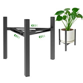 Airpark adjustable plant stand shows width versatility for pots.
