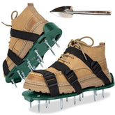 Aishkimo Lawn Aerator Shoes with adjustable straps for secure stability during use.
