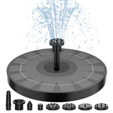 AISITIN bird bath fountain with six nozzles delivering varied sprays.