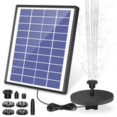 AISITIN solar fountain pump panel powers outdoor features with efficient 6.5W solar energy