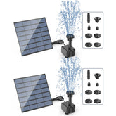 AISITIN solar water pump front view for an outdoor fountain installation