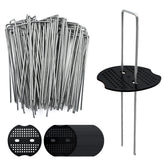 AiTuiTui 6inch landscape stakes securing fabric and soil for a neat garden bed
