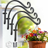 AJART 12-inch hanging plant hanger four-pack secures large outdoor planters.