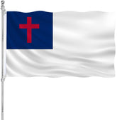 AJJSUE Christian Flag 3x5 double-sided display readable from both sides