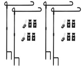 Akeydeco garden flag stand outdoors supports flags securely in any garden