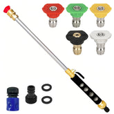Aklimida leak-free jet nozzle for garden hoses delivers steady water flow