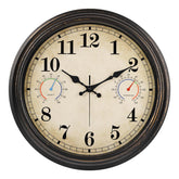 Alarllok 16-inch bronze clock front view for easy outdoor reading.