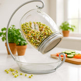 ALCEDIA Premium Sprouting Jar with wide mouth for easy home sprouting and harvests.