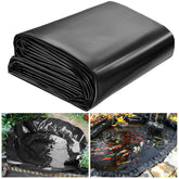 ALDMIO pond liner 10x15ft for outdoor ponds, durable HDPE withstands weather.