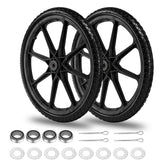 aledaras 20 inch flat-free tire with adapter kit enabling easier installation and reliable use