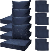 All Smiles navy blue outdoor cushion seat covers protect cushions from rain and stains