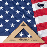 Allegiance Flag Supply American flag with embroidered stars for durable outdoor display