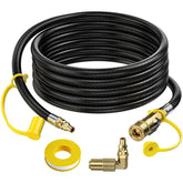 Alloxity 12ft RV propane hose with quick-connect for flexible grill setup
