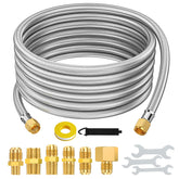 Alloxity 20ft propane hose extender ready for outdoor heating and grilling.