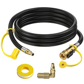 Alloxity 7ft rv propane hose with elbow connector for easy RV setup